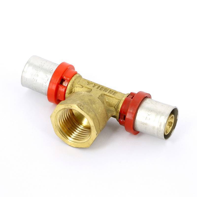 Тройник пресс-В Tiemme COMPACT 16x1/2x16 мм 1660011