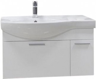 Комплект мебели для ванной AQUATON Инди 80 тумба-умывальник и раковина Коралл-83 1A1884K0ND010