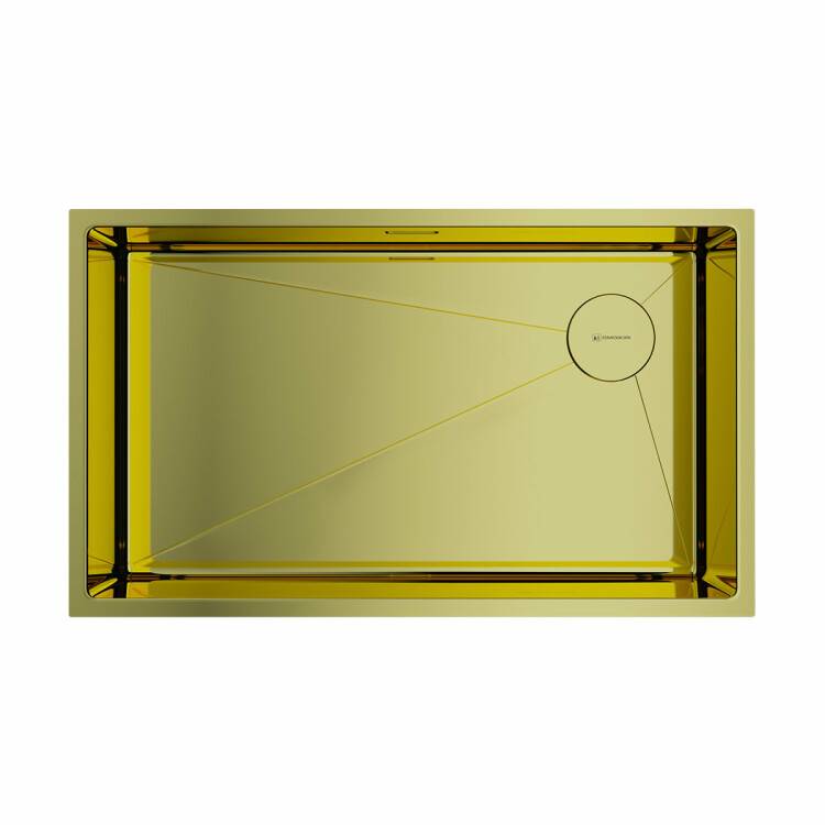 Кухонная мойка OMOIKIRI TAKI 74-1-U/IF-R 740x440 мм светлое золото 4993171