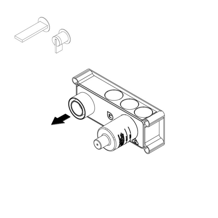 Внутренняя часть смесителя для раковины Ritmonio PM0000B