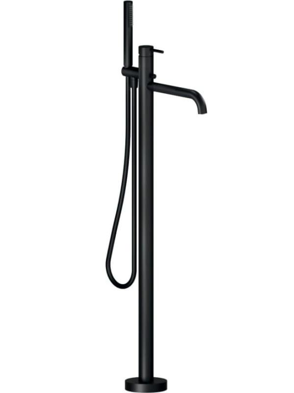 Смеситель для ванны напольный Webert LIVE матовый черный WE00180/TBM