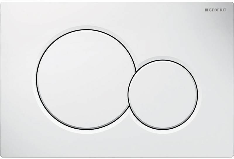 Смывная клавиша Geberit Sigma01 для двойного смыва белый 115.770.11.5