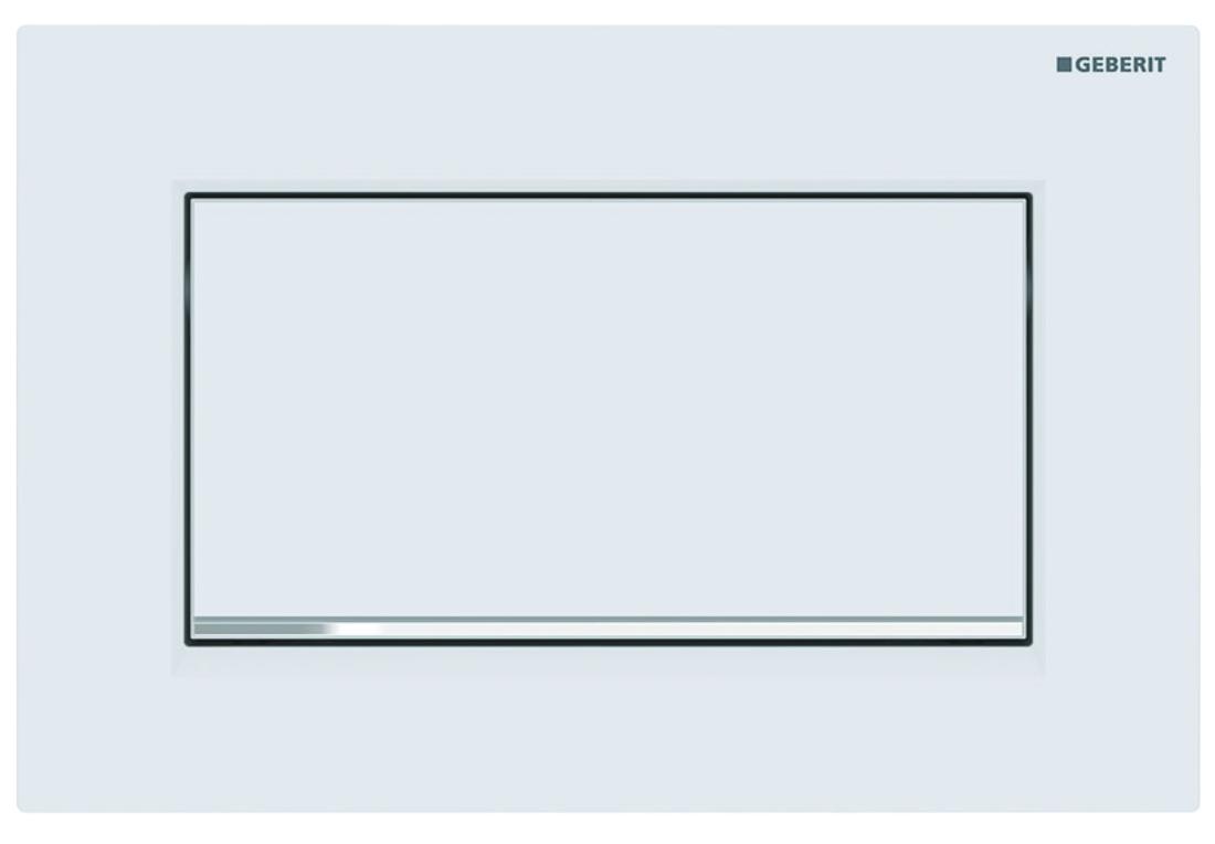 Клавиша смыва Geberit Sigma 30 смыв-стоп белый матовый/хром 115.893.JT.1