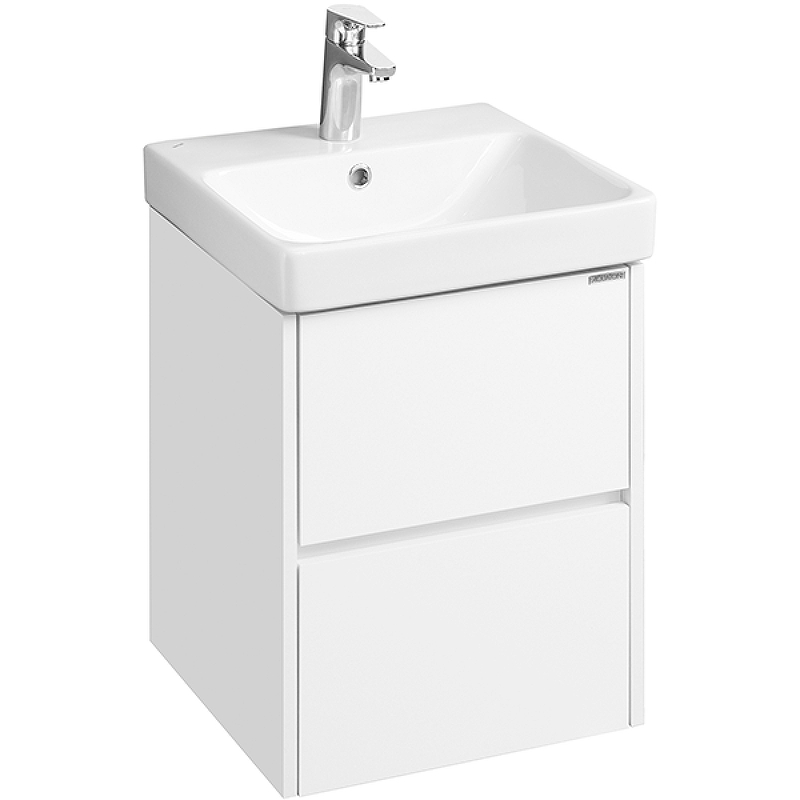 Комплект AQUATON Сканди 45 тумба Белый, раковина Адриана 45 1A2516K0SD010