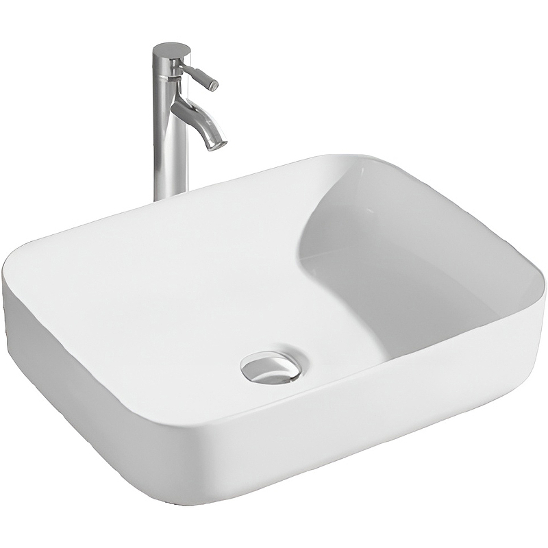 Раковина накладная Aquanet Вега 500x390x130 мм матовый белый AQ5515-MW