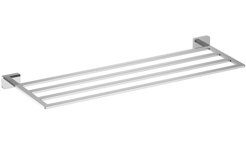 Полка для полотенец с держателем Aquatek Libra хром AQ4322CR