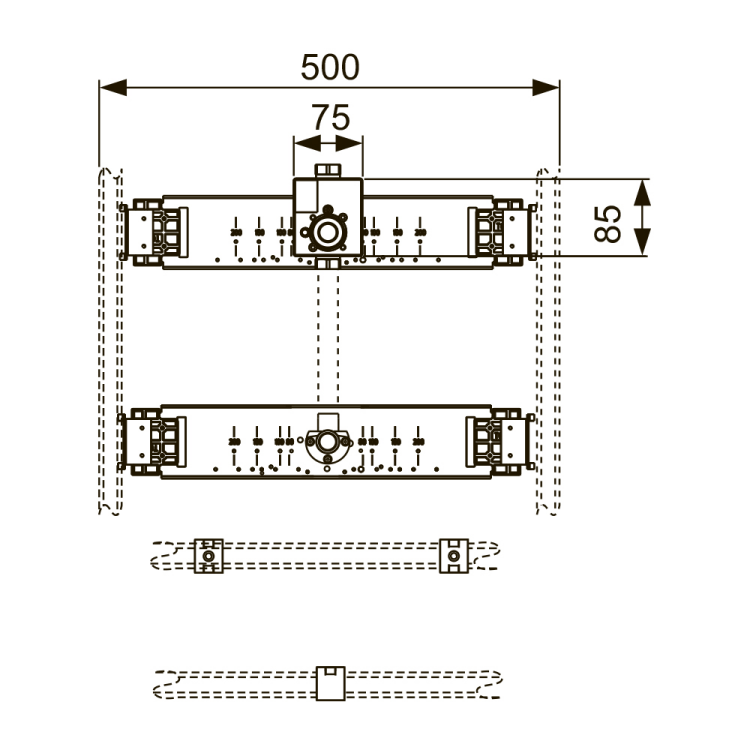 Монтажный комплект для установки писсуара TECE TECEprofil 9020038