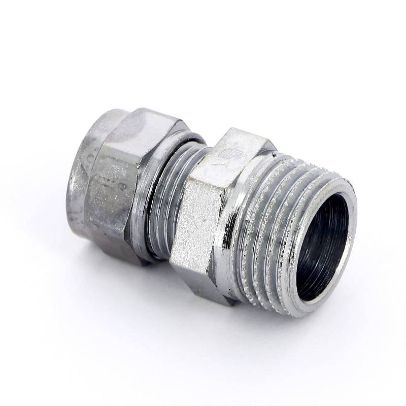 Муфта обжимная Tiemme хромированная 12х1/2 НР 1130043