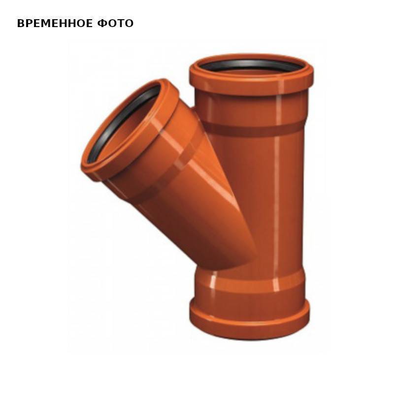Тройник канализационный Ostendorf KGEA 110/110/87° трехраструбный 220410