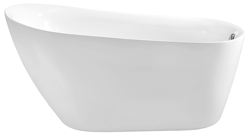 Ванна акриловая отдельностоящая Aquanet ЛАГУНА 1700x780x710 мм со сливом и ножками AQ-K133778Wt