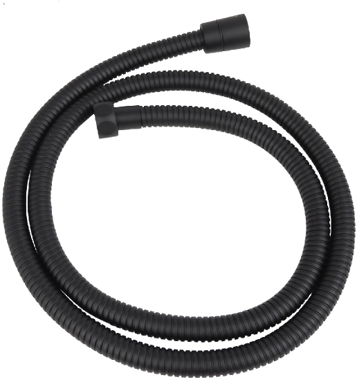 Шланг для душа Aquanet 200 см нержавеющая сталь матовый черный AQ2102MB