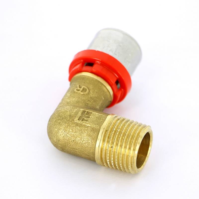 Угольник 90° пресс с наружной резьбой Tiemme 20x1/2 1650029