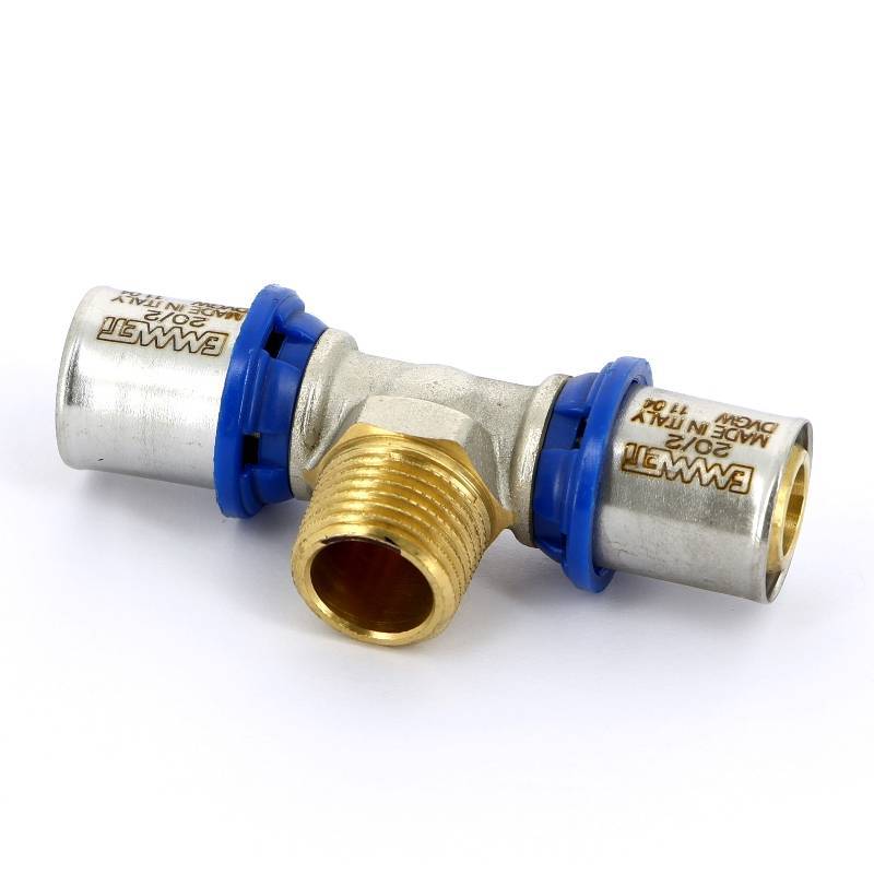 Тройник пресс с наружной резьбой EMMETI 26х3/4х26 28101418