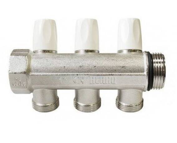 Коллектор распределительный REHAU HKV 1 3 отвода 3/4 EK 11316451001