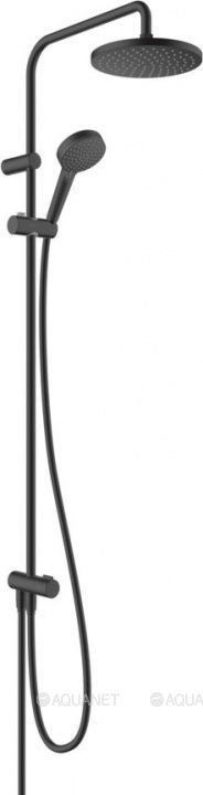 Душевая система Hansgrohe Vernis Blend Showerpipe 200 Reno EcoSmart черный матовый 26099670