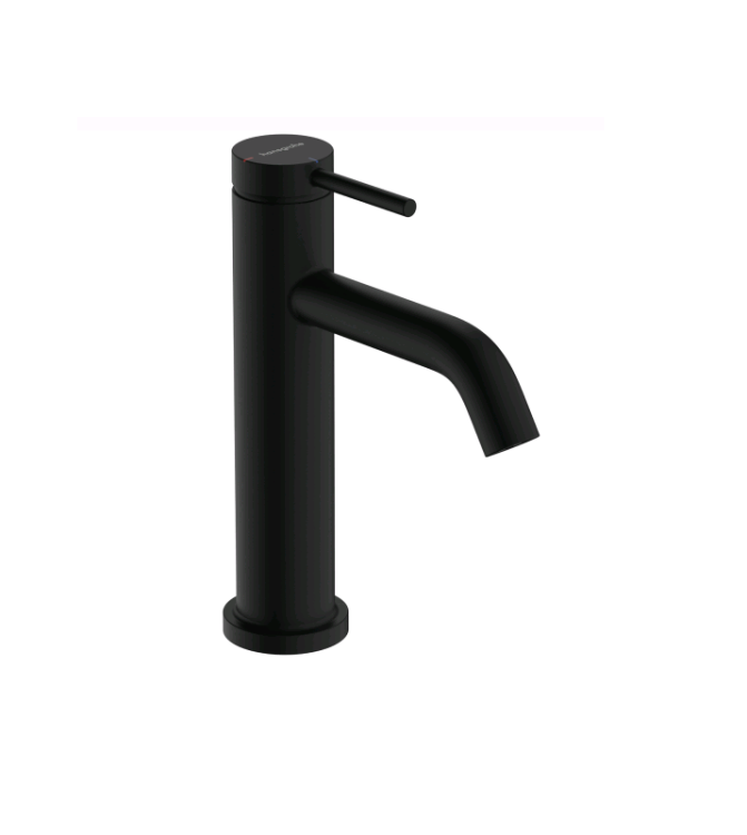 Смеситель для раковины Hansgrohe Tecturis S 80 Fine CoolStart EcoSmart+ черный матовый 73312670