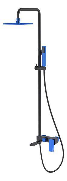 Душевая стойка с верхним душем Boheme Q 15х36х92 см черный 148-BUW.2