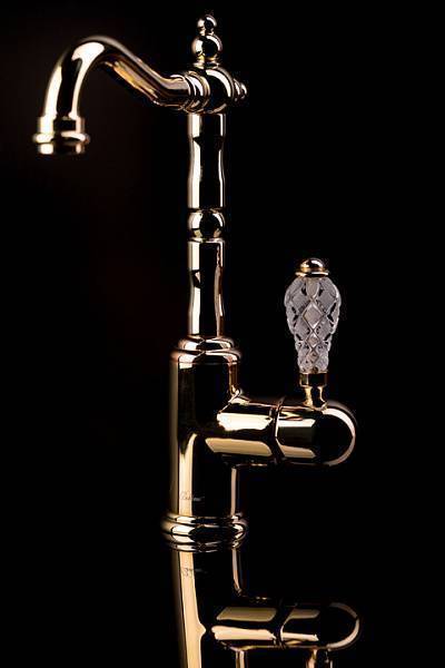 Смеситель для душа Boheme Crystal золото 284-CRST