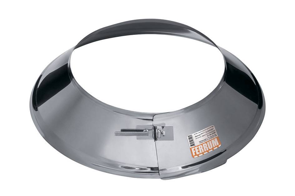 Юбка дымохода Феррум AISI 430 0.5 мм Ф160 AF3009