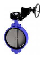 Затвор дисковый поворотный межфланцевый Tecofi VPE4449-08 DN500 PN16 с редуктором VPE444908EP0500