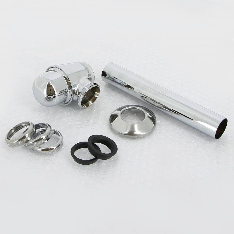 Сифон бутылочный для биде Viega 1 1/4 x 32 мм для смесителя с донным клапаном латунь хром 114619