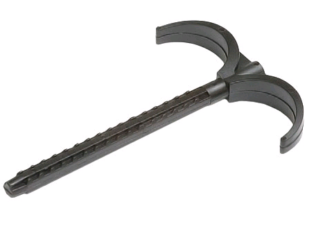 Дюбель-крюк двойной REHAU для труб в изоляции 16-32 мм чёрный 12657093001
