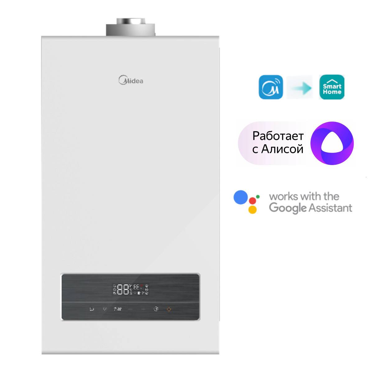 Котел газовый конвекционный Midea NEMAN двухконтурный MGB-24-2F