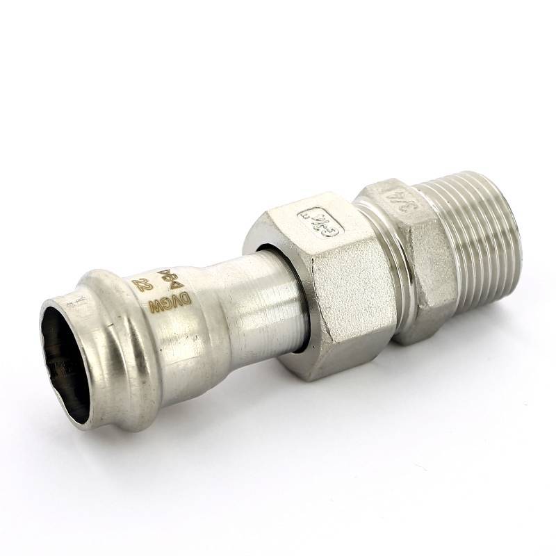 Муфта разборная IBP B-Press Inox 22 мм x 3/4 НР нержавеющая сталь PS4331G0220600