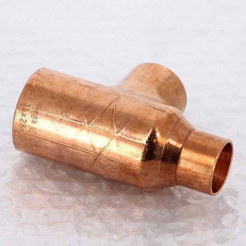 Тройник медный Viega под пайку 35х28х22 мм 122676