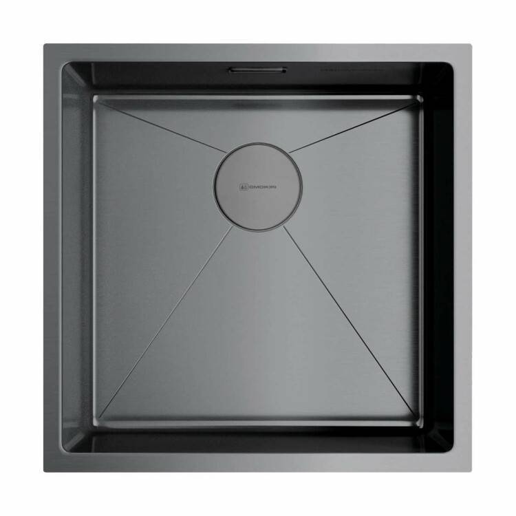 Кухонная мойка OMOIKIRI Taki 44-U/IF вороненая сталь 4973521
