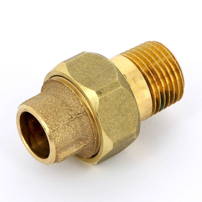 Сгон бронзовый IBP 4341G пайка-наружная резьба 15 мм x 1/2 без прокладки 4341G 15x1/2