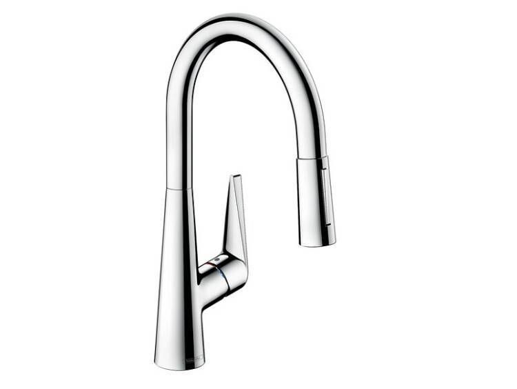 Смеситель для кухни Hansgrohe Talis M51 220 2jet с выдвижным изливом хром 72813000