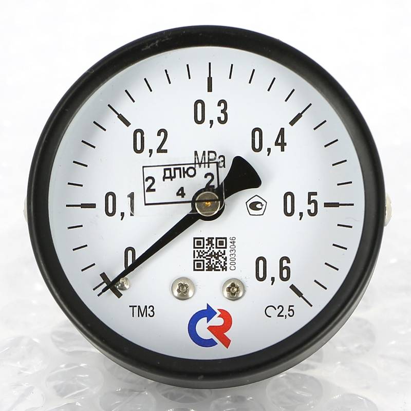 Манометр Росма ТМ-310T.00 63 мм 0-6 бар G1/4 аксиальный кл.2.5 00000008921
