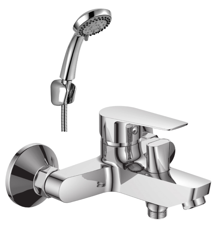 Смеситель для ванны Rossinka Silvermix S35-31 с коротким изливом хром S35-31