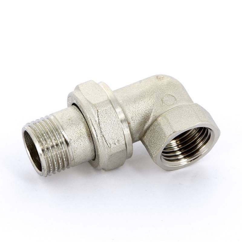 Разъемное соединение НВ Uni-Fitt угловое никелированное с O-ring 1/2 651N2000