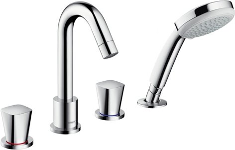 Смеситель для ванны Hansgrohe Logis на 4 отверстия 71314000