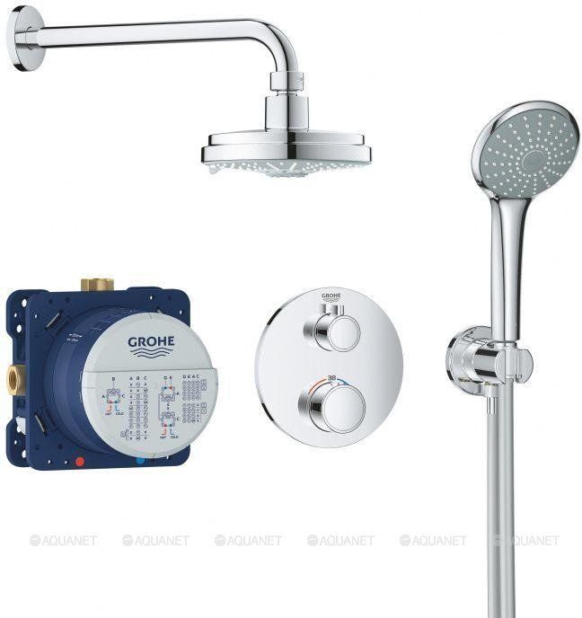 Душевой набор GROHE Grohtherm с верхним душем Rainshower Cosmopolitan 160 34735000