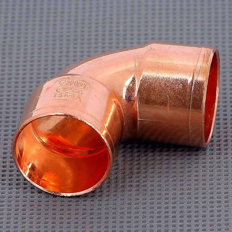 Угол двухраструбный 90 градусов пайка Viega 22 мм 100278