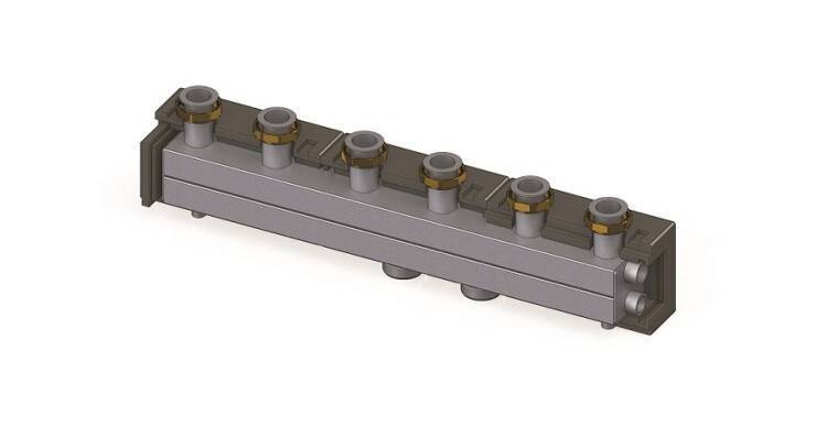 Гребенка распределительная Huch EnTEC EWG 32-02 на 2 контура DN 32 2 EWG3202