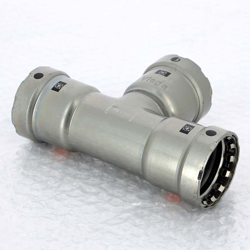 Тройник пресс Megapress Viega 1 1/2x1 1/2x1 1/2 695002