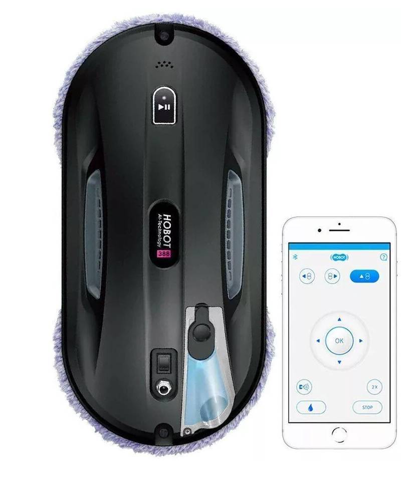Робот-стеклоочиститель Hobot 388 с ультразвуковым распылителем