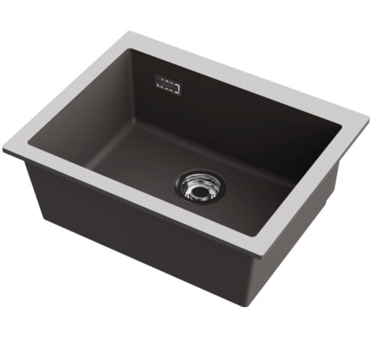 Мойка кухонная Omoikiri Omishima 600x480 мм stone grey 4997557