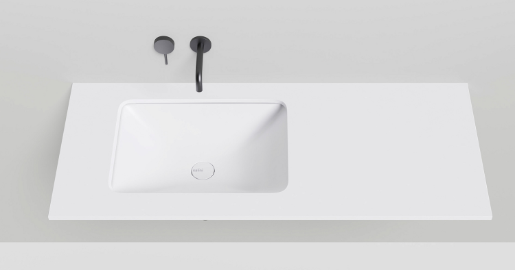 Раковина накладная Salini Marea 06 550х400х134 мм белый глянцевый 1802106G