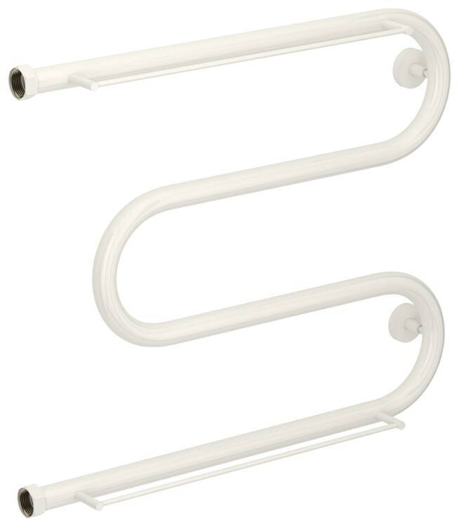 Полотенцесушитель водяной Сунержа М-образный+ с 2 полками 500x600 белый 12-4008-5065