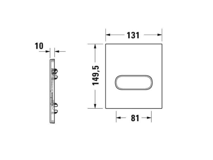 Клавиша смыва Duravit DuraSystem A1 для писсуара белая WD5004011000
