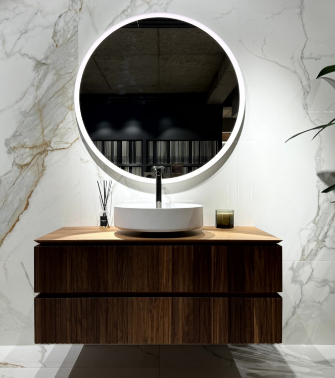 Тумба под раковину Moma Design Elegance 1210x550x500 мм Canaletto Walnut Firenze