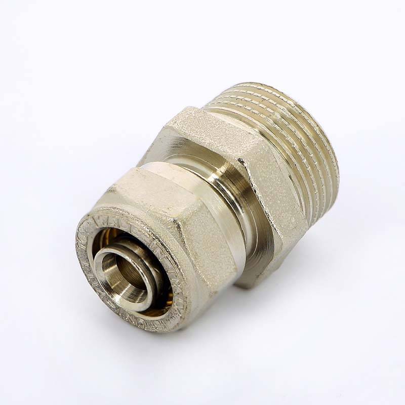 Муфта обжимная Uni-Fitt никелированная 16х3/4 НР 662N6300