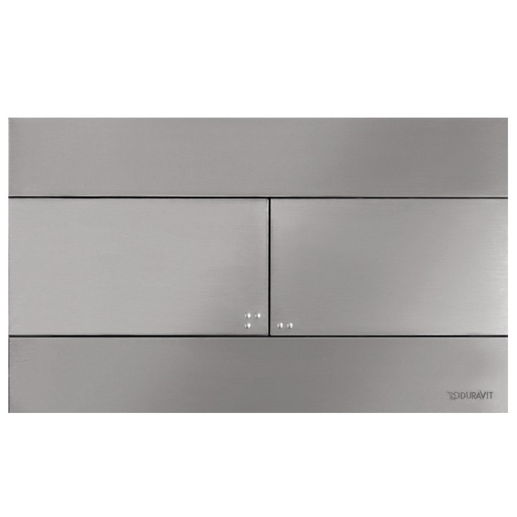 Клавиша смыва Duravit DuraSystem A1 255х150 мм сталь брашированная WD5140070000