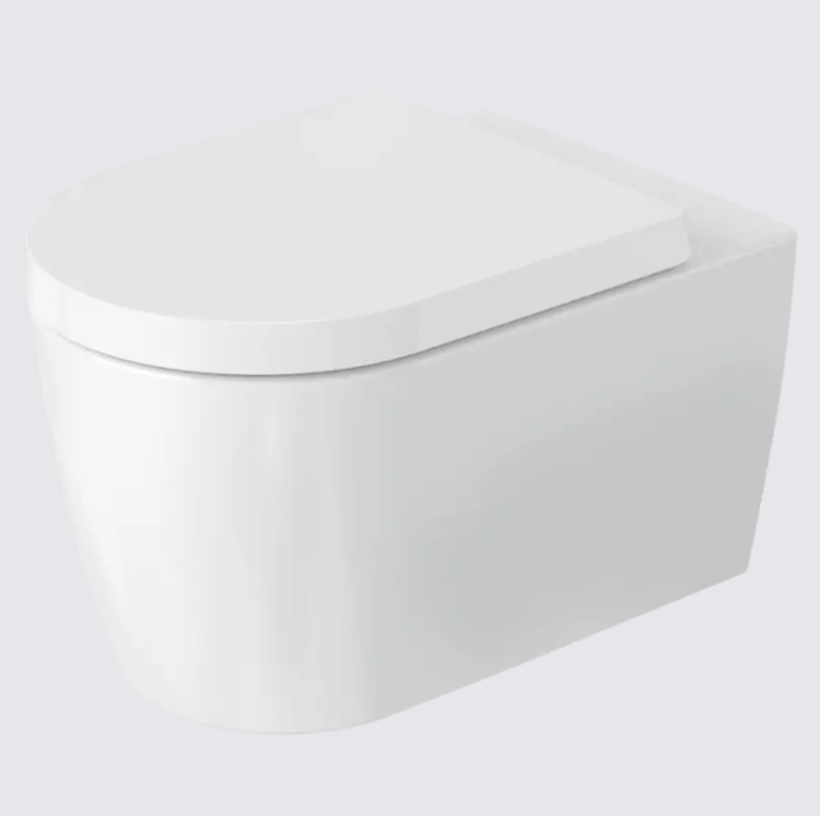 Унитаз подвесной Duravit ME by Starck Hero edition безободковый белый 490709AAA1