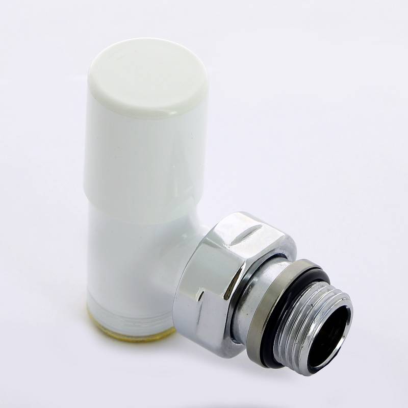 Вентиль радиаторный ручной Carlo Poletti Compact 1/2 х M24 угловой белый V150111E